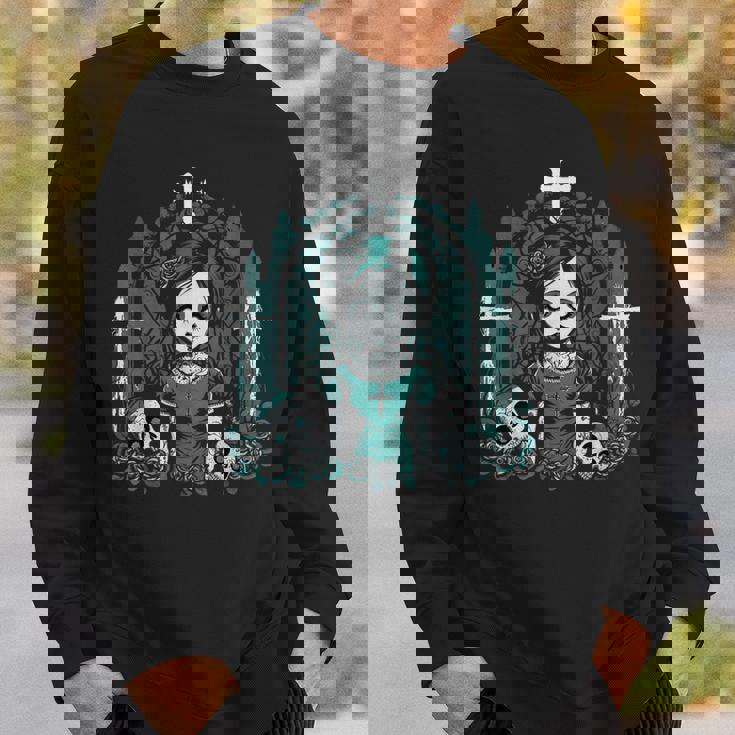 ダーク ゾンビ ゴシック人形 ちびスタイルと不気味な スウェットシャツ 彼への贈り物