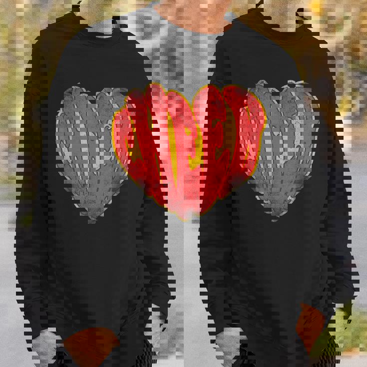 チア チアリーディング ハート ヴィンテージ チア スウェットシャツ 彼への贈り物