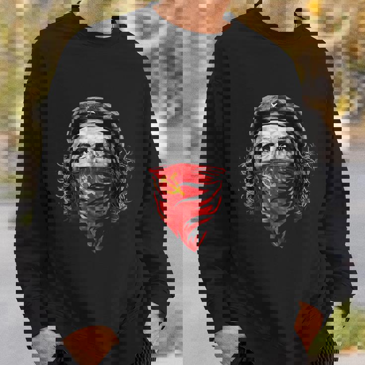 チェゲバラソビエトハンマーと鎌 レッドバンダナ スウェットシャツ 彼への贈り物