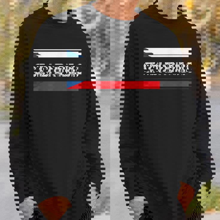 チェコ共和国 国旗 チェコ プライド チェコルーツ チェコ国旗 スウェットシャツ 彼への贈り物