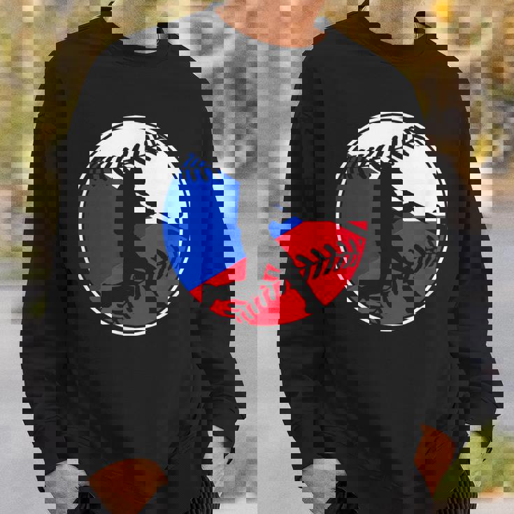 チェコ国旗 野球ヒッター チェコ国旗 スウェットシャツ 彼への贈り物