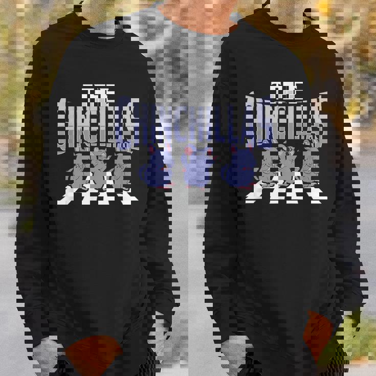 チンチラペットを飼う人のためのチンチラペデストリアンデザイン スウェットシャツ 彼への贈り物