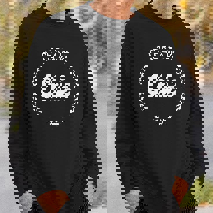 チーム Chie 人名可笑しい スウェットシャツ 彼への贈り物