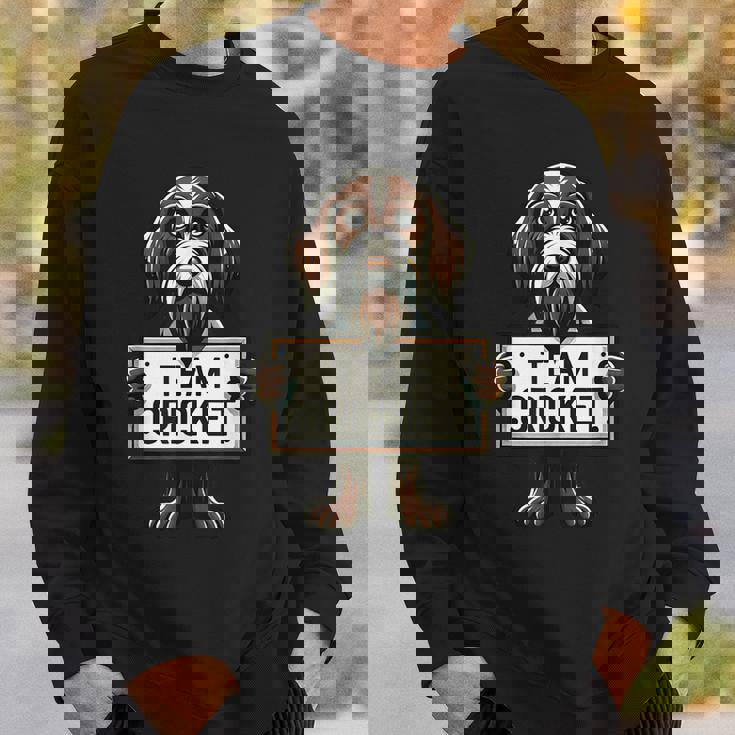 チームクリケット、クリケットの正義、犬好き、ハンティングドッグ スウェットシャツ 彼への贈り物