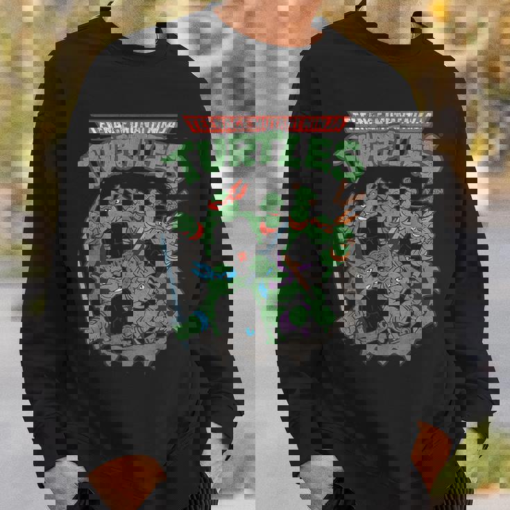 ティーンエイジ・ミュータント・ニンジャ・タートルズ アンティーク調ポスター スウェットシャツ 彼への贈り物