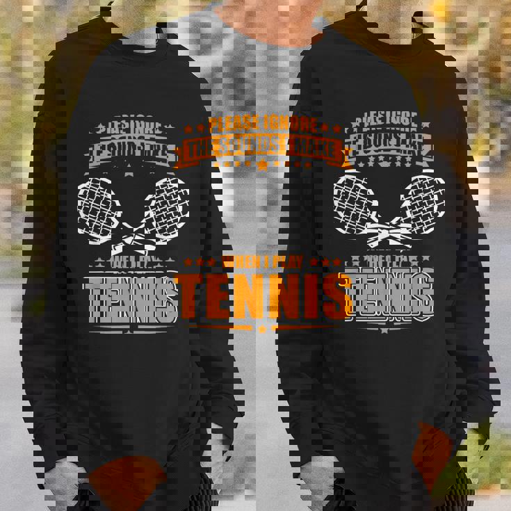 テニスノイズ-面白いテニスシャツ スウェットシャツ 彼への贈り物