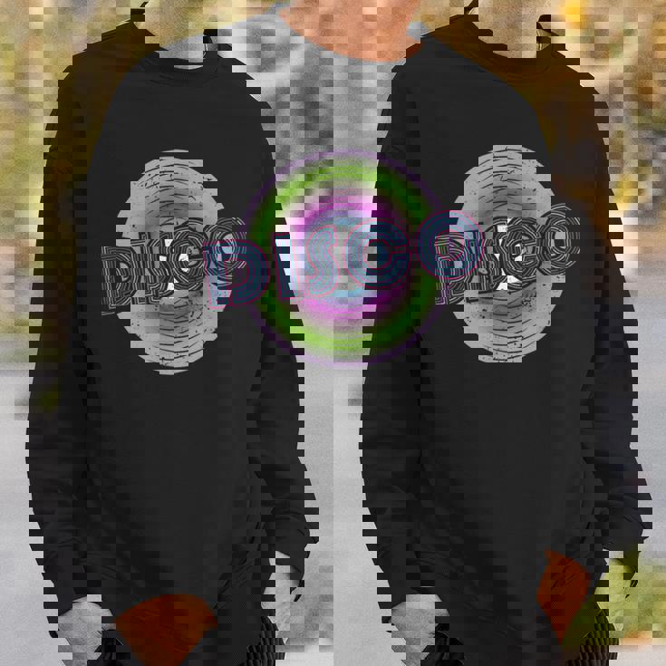 ディスコビニールレコード スウェットシャツ 彼への贈り物