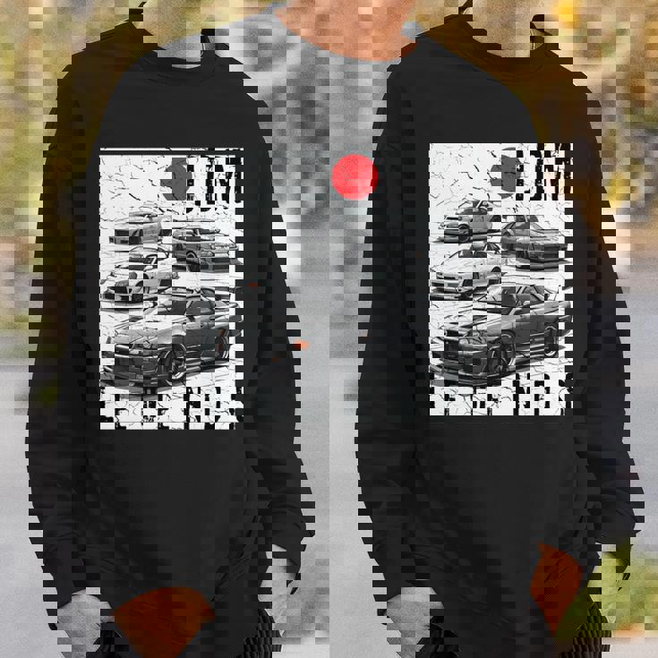 ディストレス Jdm レジェンズ レースカー 国旗 日本製 長袖tシャツ スウェットシャツ 彼への贈り物