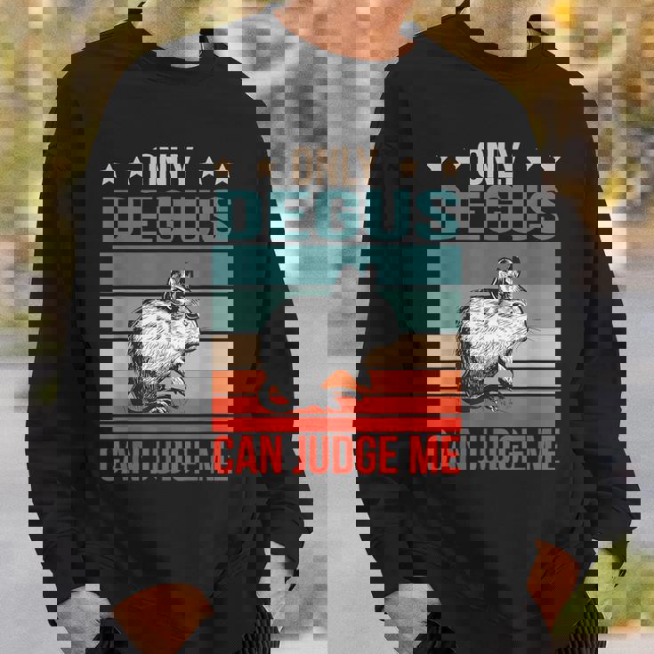 デグーは私を判断できる 齧歯類 デグー スウェットシャツ 彼への贈り物