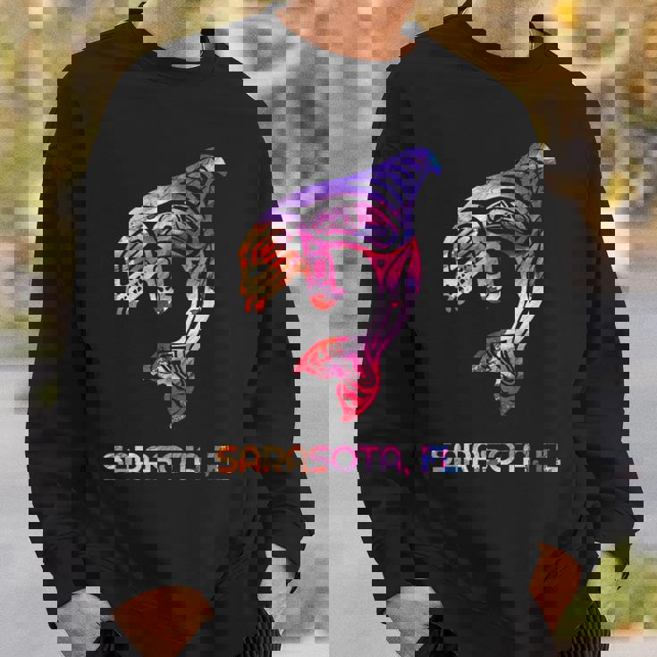 トライバル サラソタ オルカ キラー クジラ ネイティブアメリカン スウェットシャツ 彼への贈り物