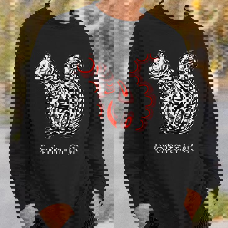 トライバル リス ペンドルトン オレゴン Pnw ネイティブアメリカン スウェットシャツ 彼への贈り物