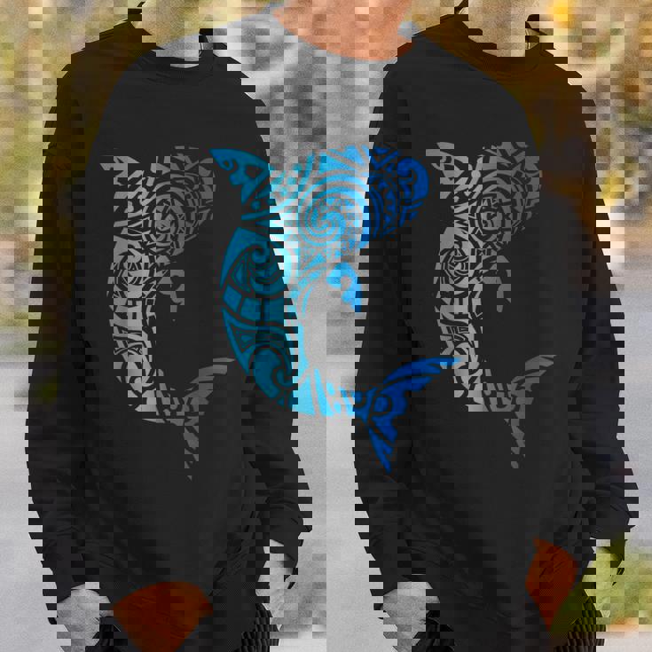 トライバルスタイル ハワイ マノ サメ 恋人 週間 ビーチギフト スウェットシャツ 彼への贈り物