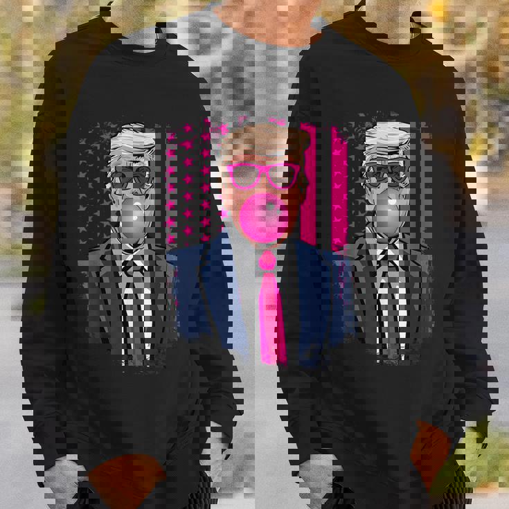 トランプ バブルガム アメリカ国旗 アメリカ トランプ スウェットシャツ 彼への贈り物