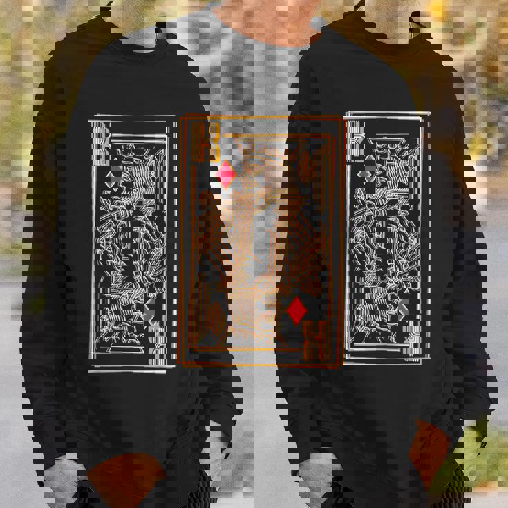 トランプ レトロ ダイヤモンド キング スウェットシャツ 彼への贈り物