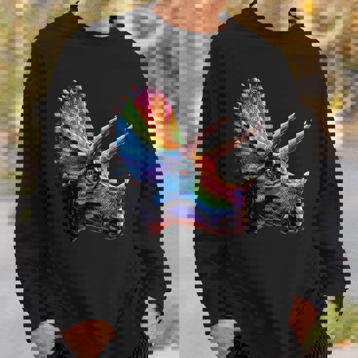 トリケラトプス 恐竜大好き かわいいトリケラトプス スウェットシャツ 彼への贈り物