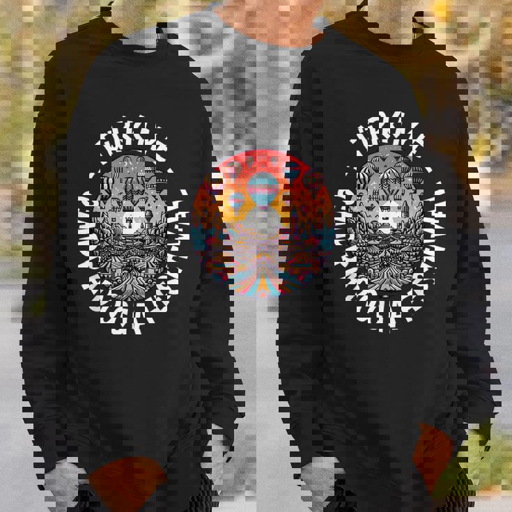 トルコ休暇、テュルキエカッパドキア熱気球フェスティバル スウェットシャツ 彼への贈り物