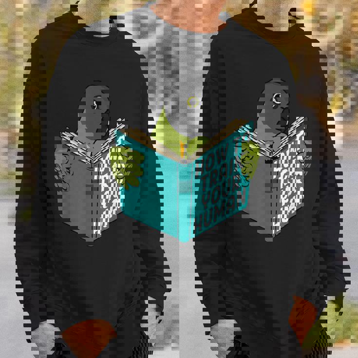 トレイン・ユア・ヒューマン I ブック・パロット I セネガルオウム スウェットシャツ 彼への贈り物