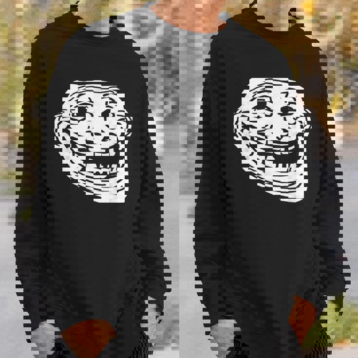 トロール フェイス ミーム ファニー ダンク ミーム トロールフェイス スウェットシャツ 彼への贈り物