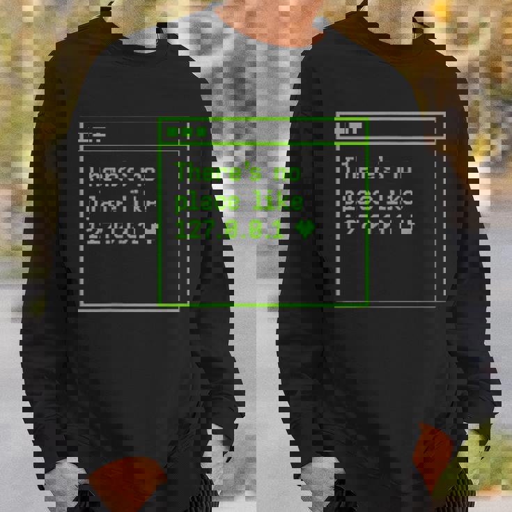ドイツ語のテキストipを使用した127001ギフトアイデアのような場所はありません スウェットシャツ 彼への贈り物