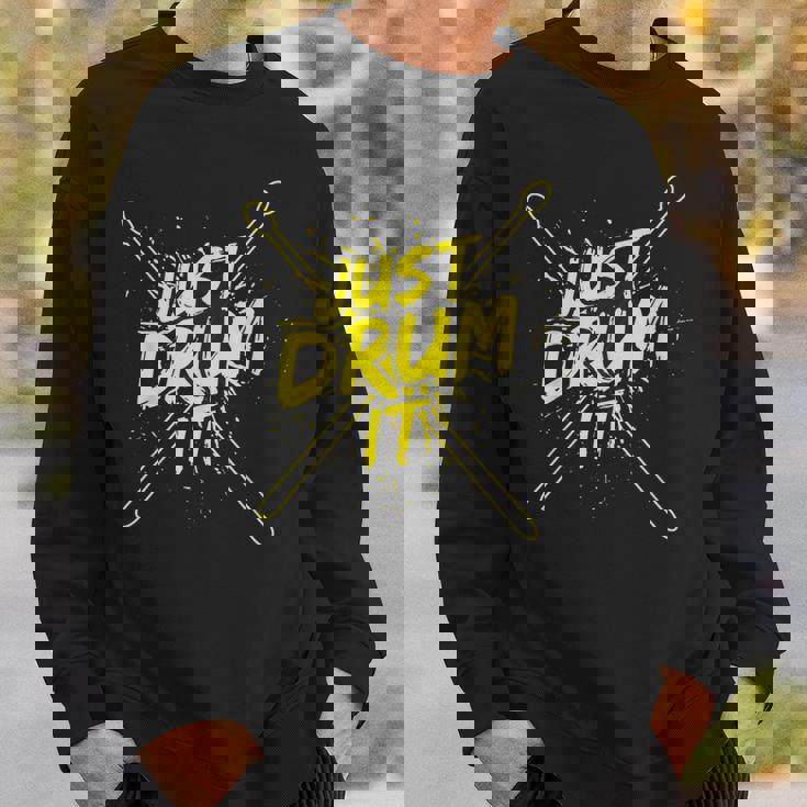 ドラムドラマーのドラマーミュージシャン衣装ドラマー スウェットシャツ 彼への贈り物