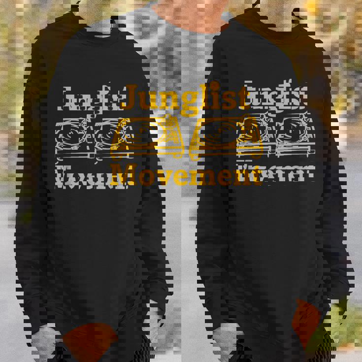 ドラムンベース レイバー ジャンクリスト ムーブメント Dj ターンテーブル アート デザイン スウェットシャツ 彼への贈り物