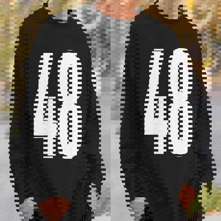 ナンバーフォーティーエイト 48 スポーツチーム制服 誕生日 48 スウェットシャツ 彼への贈り物