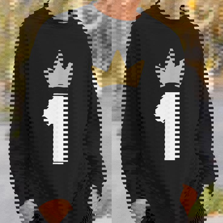 ナンバーワン 王冠 1年 1周年 スウェットシャツ 彼への贈り物