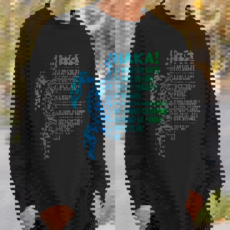 ニュージーランド ハカ カ メイト ソング タートル ラグビー マオリ スウェットシャツ 彼への贈り物