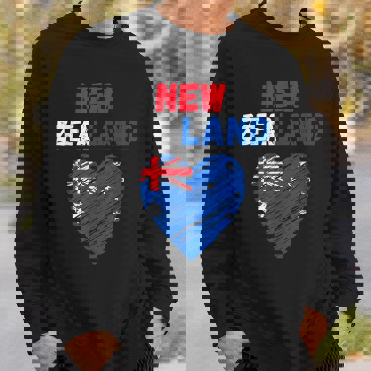 ニュージーランド国旗 ホリデーハート ニュージーランド国旗 スウェットシャツ 彼への贈り物