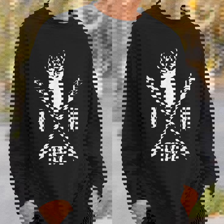 ニューメキシカン ニューメキシコ Nm 1912 ホワイト冷蔵庫鹿 スウェットシャツ 彼への贈り物