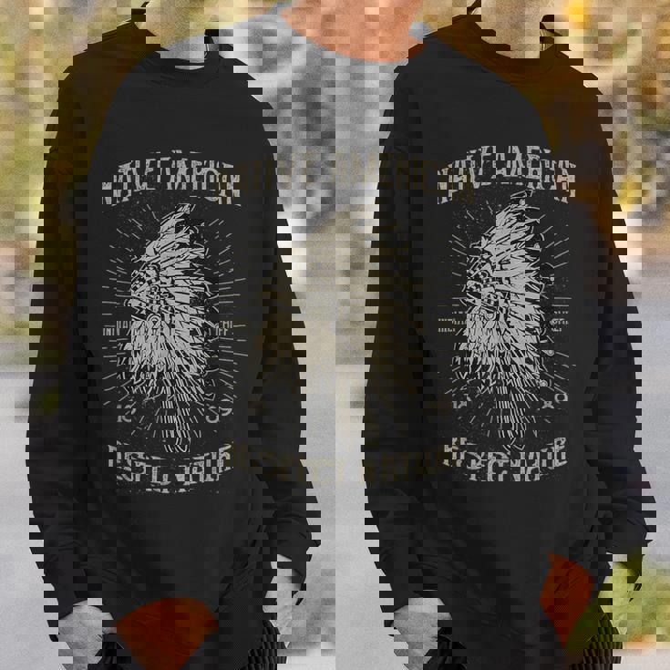 ネイティブアメリカン チーフ ネイティブアメリカンとインディアン スウェットシャツ 彼への贈り物