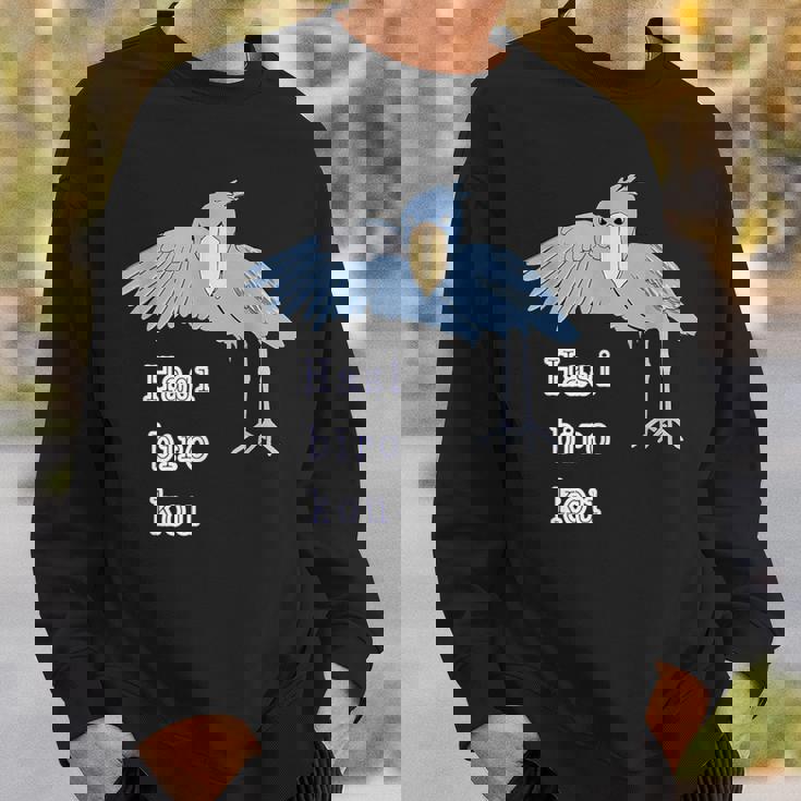 ハシビロコウさん 『ウェルカム』どうぶつフレンズ 動物園の生き物 大きな鳥 スウェットシャツ 彼への贈り物