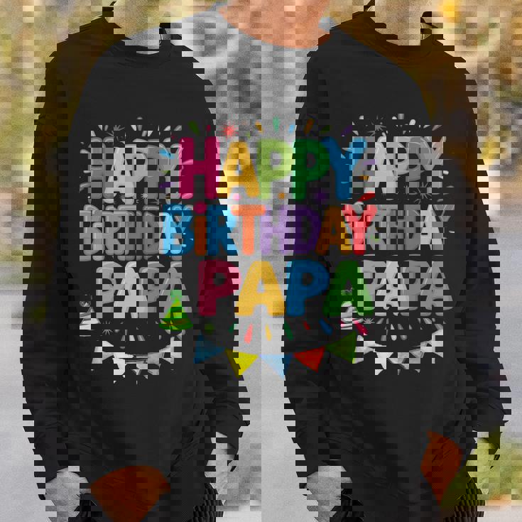 ハッピーバースデーパパはパパの誕生日 長袖tシャツ スウェットシャツ 彼への贈り物