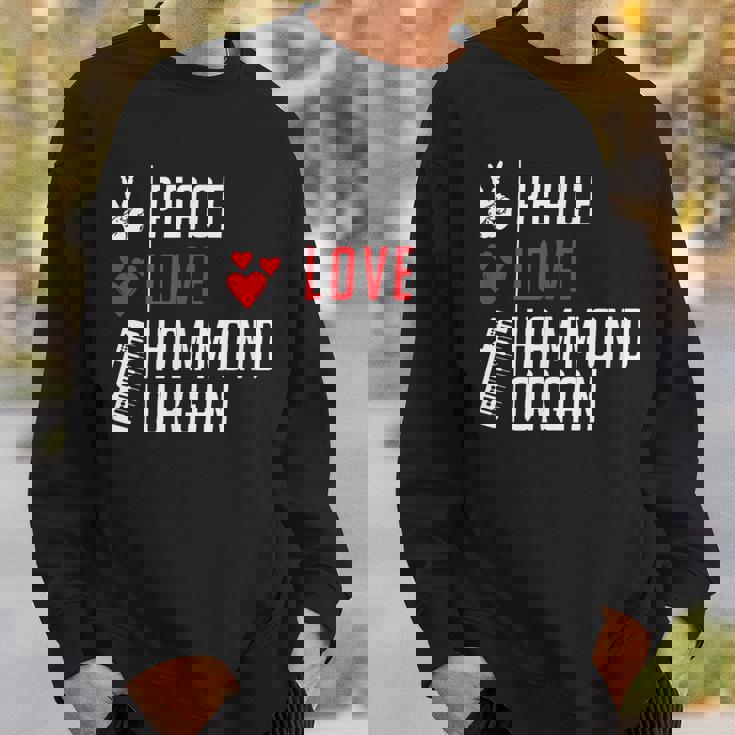 ハモンド・オルガン 特許音楽 スウェットシャツ 彼への贈り物