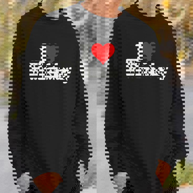 ハートウイスキーウイスキーが大好き スウェットシャツ 彼への贈り物