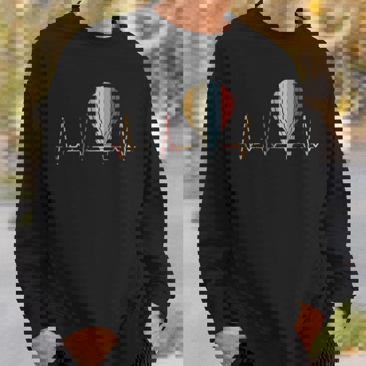 ハートビート熱気球 スウェットシャツ 彼への贈り物