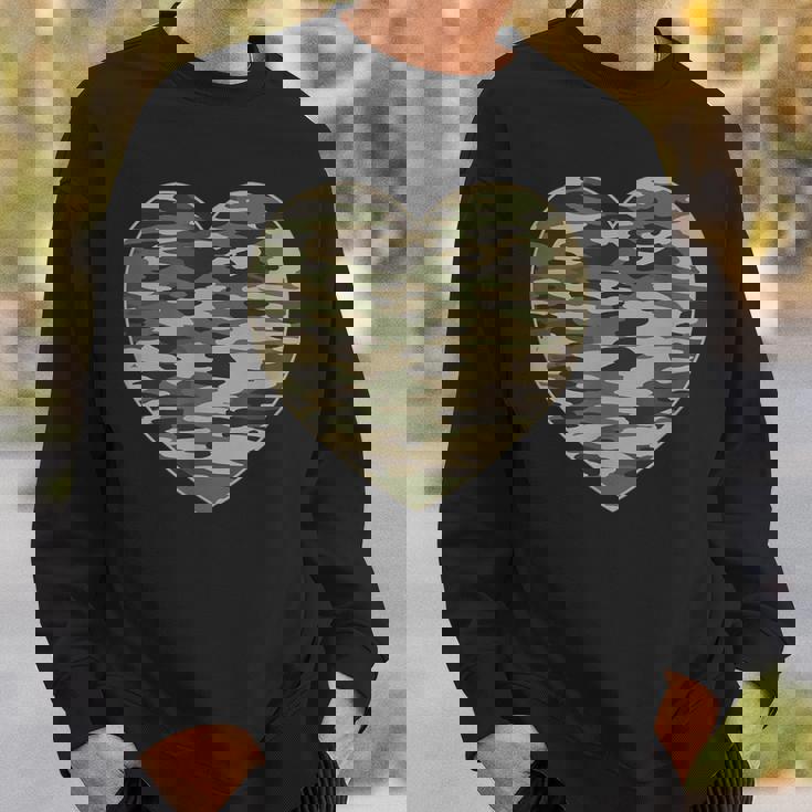 ハート迷彩服 レディース メンズ 迷彩 ミリタリー タクティカル スウェットシャツ 彼への贈り物