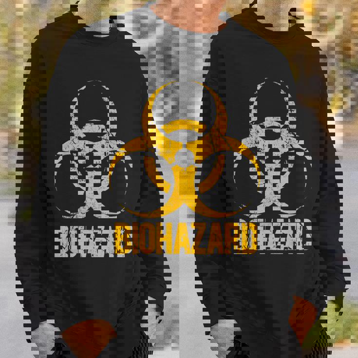 バイオハザード グランジスタイル アンティーク調 毒性 ビンテージ スウェットシャツ 彼への贈り物