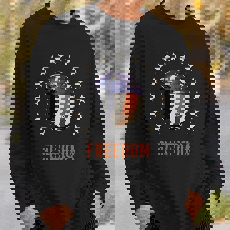 バイカー ヘルメット ライダー アメリカン ハーレー チョッパー バイク ジェット ヘルメット ツーリング イージー 長袖tシャツ スウェットシャツ 彼への贈り物