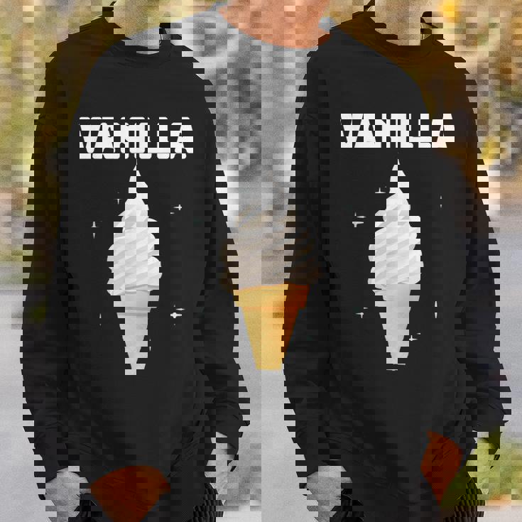 バニラ アイスクリーム コーン ジェラート スイートデザート 冷凍食品 スウェットシャツ 彼への贈り物