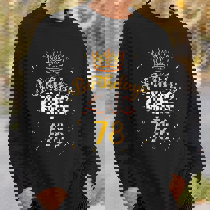 バースデーキング 78 ロイヤルテーマ 誕生日パーティー お祝い 78歳 スウェットシャツ 彼への贈り物