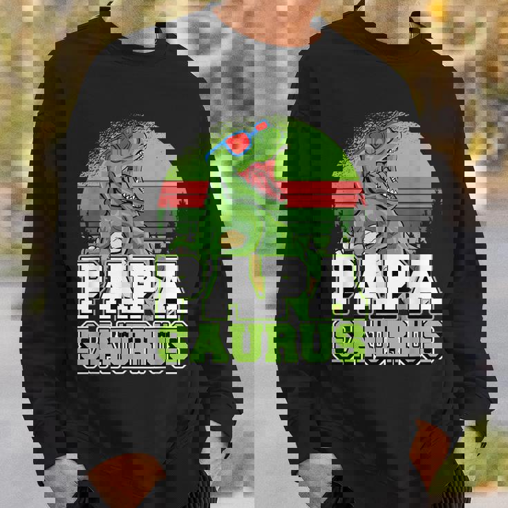 メンズ パパサウルス 恐竜 パパザウルス 父 誕生 誕生日 スウェットシャツ 彼への贈り物