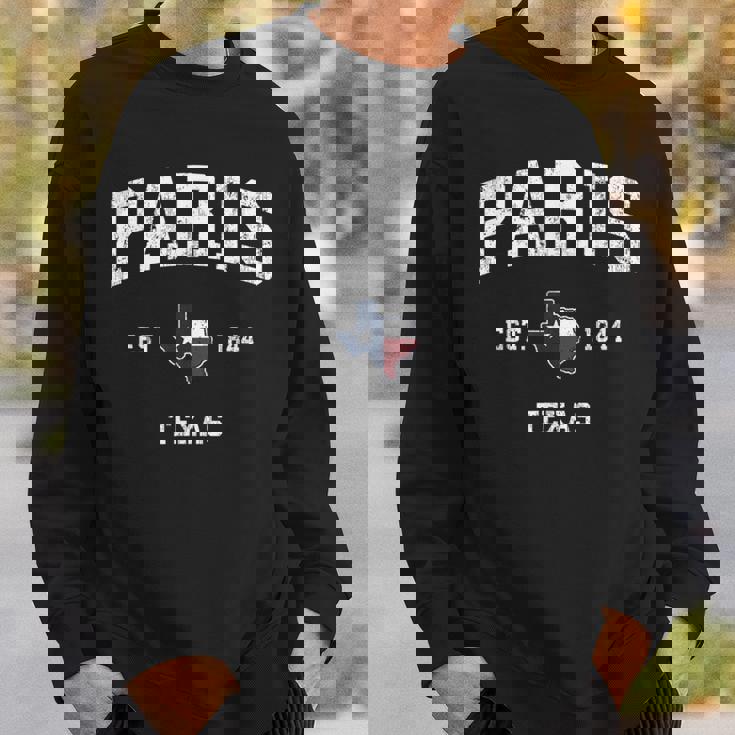 パリテキサスtx ビンテージ州旗スポーツデザイン スウェットシャツ 彼への贈り物