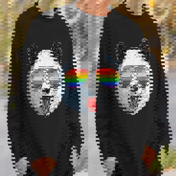 パンダ ゲイプライド Lgbt レインボーフラッグ サングラス Lgbtqギフト スウェットシャツ 彼への贈り物