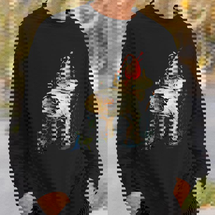 ヒエロニムス ボッシュ ディテール 地上の喜びの庭 スウェットシャツ 彼への贈り物