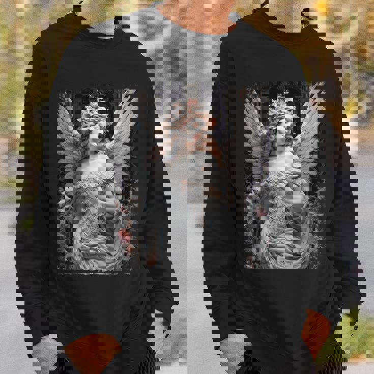 ヒップホップ Y2k ヴィンテージ ヒップスター エッジの効いたアーバン ストリートウェア エンジェル 長袖tシャツ スウェットシャツ 彼への贈り物