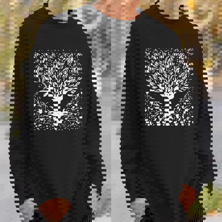 ビアズリーオーブリー作 マグノリアツリー 1895 長袖tシャツ スウェットシャツ 彼への贈り物