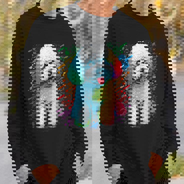 ビション・フリーゼ好きのかわいいビション・フリーゼの犬 スウェットシャツ 彼への贈り物