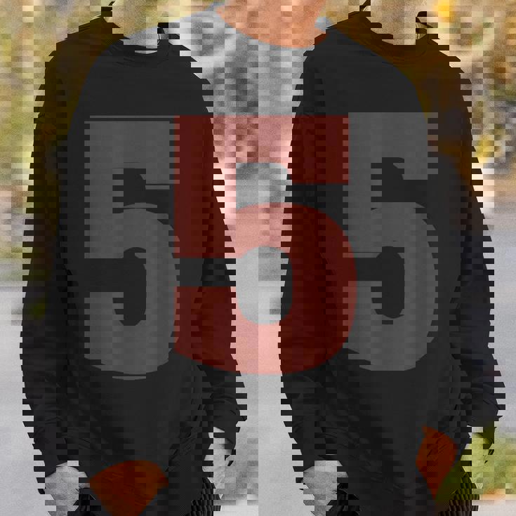 ビッグマルーン カラー ダークレッド ナンバー5 5 スウェットシャツ 彼への贈り物