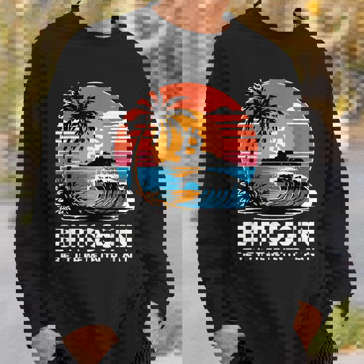 ビットコイン退職プラン Btc暗号取引 暗号通貨 スウェットシャツ 彼への贈り物